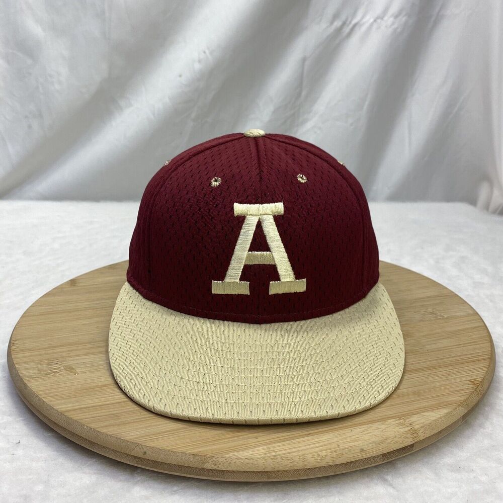 Pro Line Hat Fitted On The Field Mesh Jersey A Cap Cardinal Red And Gold 7 1/8